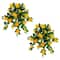 Nearly Natural; 24" UV Resistant Artificial Hibiscus Hanging Plants, 2ct.; Category:Potted Plants; Image:2